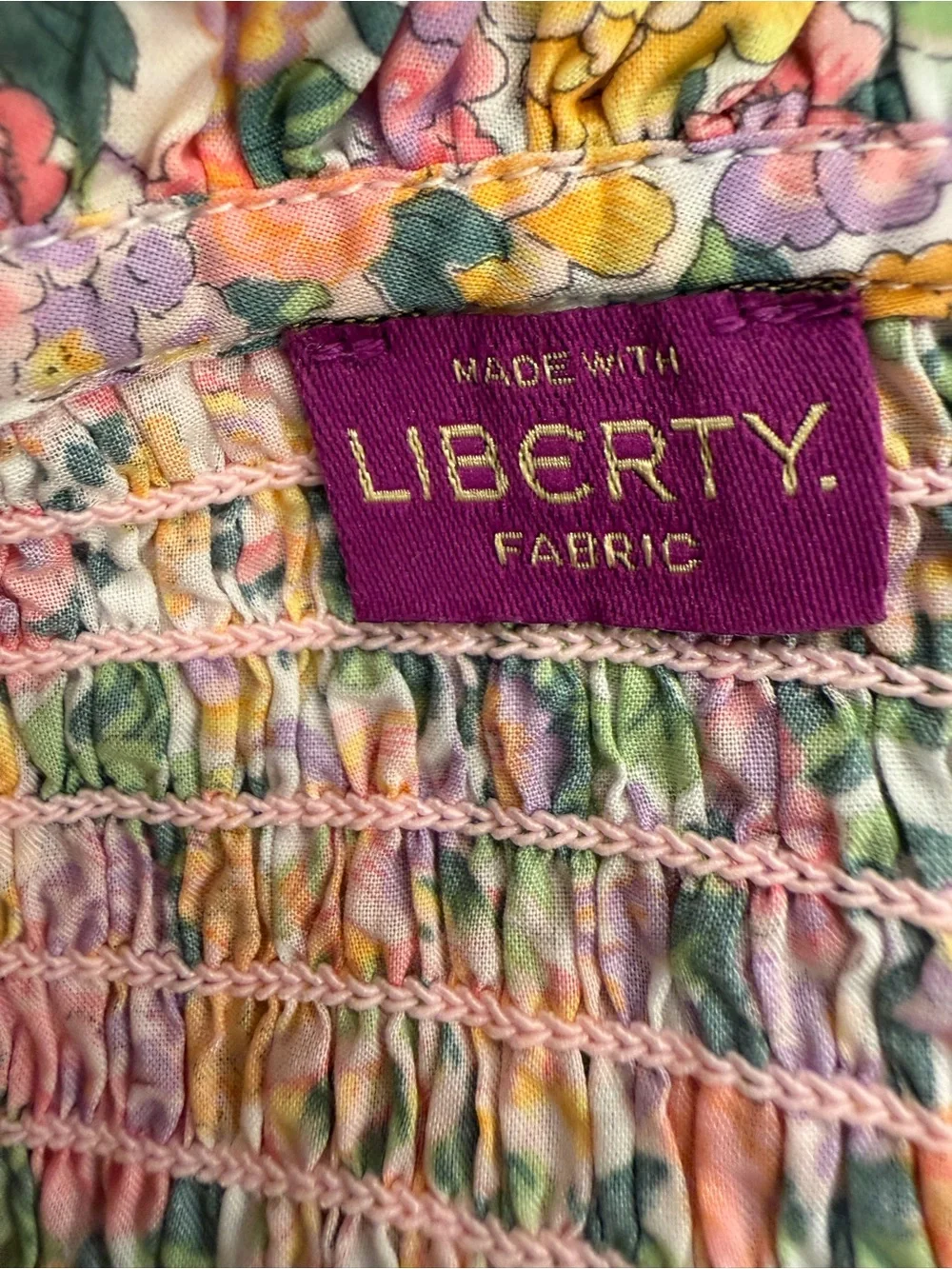 Minnow Smocked Liberty Floral Sundress for Girls 11/12